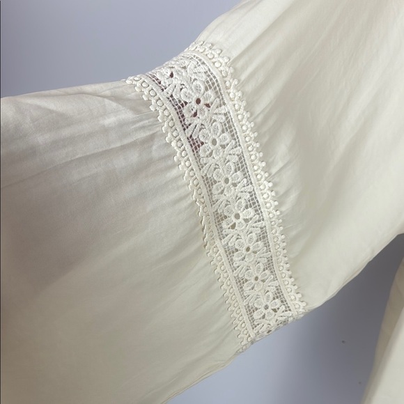 NWT Suzanne Betro Division Signature Ivory Lace Detail Tassel Tunic Size 2X - Picture 8 of 12